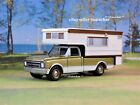 1967 1968 Chevy C10 C20 Pickup Truck Camper Classic Model 1/64 Scale Limited Ed