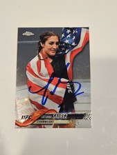 2018 TATIANA SUAREZ TOPPS CHROME UFC MMA CARD #68 Autograph Signed Card