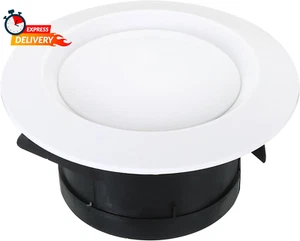 4 Inch round Air Vent, Adjustable Ceiling Diffuser Grill Cover ABS Louver Soffit - Picture 1 of 12