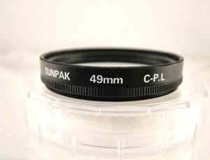 SUNPAK 49MM CIRCULAR POLARIZING CAMERA LENS FILTER - Picture 1 of 1