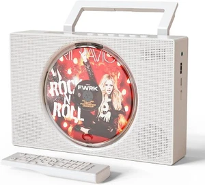 CD Player Boombox with Bluetooth, FM Radio, USB, AUX-in, Headphone Jack, CD-R/RW - Picture 1 of 8