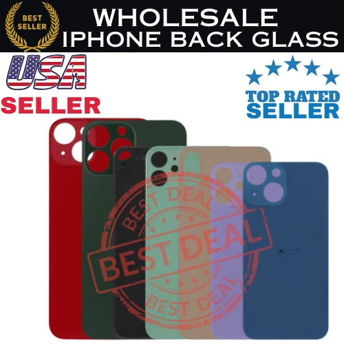 Заднее стекло для iPhone 8/X/11/12/13/14/Pro Max + предустановленный клей ✅ большое отверстие✅ - Изображение 1 из 1