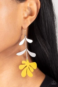 ​Palm Beach Bonanza - Yellow Paparazzi Jewelry/Accessories Earrings - Picture 1 of 2
