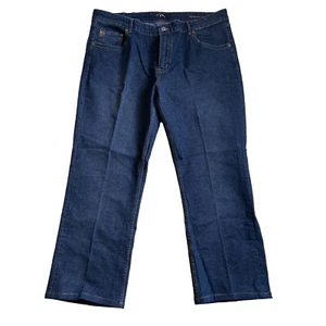 Jack of Spades High Roller Men Dark Blue Denim Stretch Jeans Straight Leg 42x34 - Picture 1 of 6