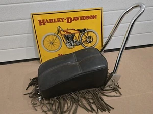 Harley Vintage Chopper Fender Passenger Seat Pad Panhead Knucklehead Shovelhead - Bild 1 von 10