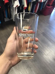 Dale Earnhardt Jr 8 Glass Signature Budweiser Racing NASCAR Beer Bar Cup - Picture 1 of 10