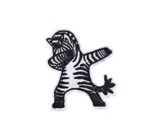 Zebra Patch Embroidery Patch Dancing Zebra Iron on Sew on for Clothing Bags - Picture 1 of 2