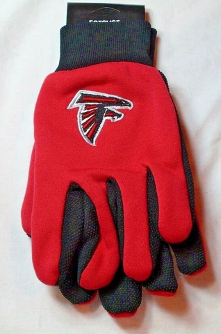 NFL Atlanta Falcons Utility Gloves Red w/ Black Palm by FOCO Cover