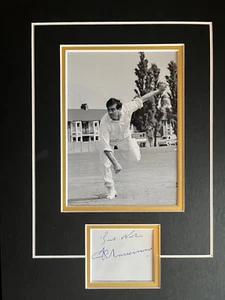 FREDDIE TRUEMAN - YORKSHIRE & ENGLAND CRICKETER - EXCELLENT SIGNED DISPLAY - Picture 1 of 1