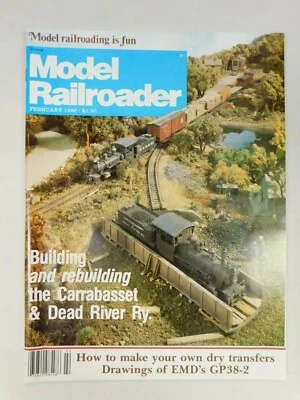 Model Railroader Trains Pacific Railway Tenshodo Roco FEB 1980 Vintage Magazine - Image 1 of 4
