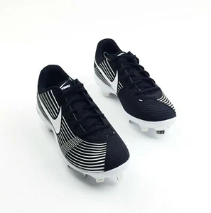 Nike Lunar Hyperdiamond Softball Cleat Women US 9 AO7985 Black White Metal Shoe - Picture 1 of 4