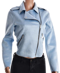 MEMBERS ONLY KUNSTWILDLEDER BIKERJACKE - BLAU - Bild 1 von 3