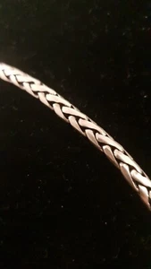 Pulsera Cadena Bizantina Plata de Ley 925 6 mm 23 G, 7.5"  - Imagen 1 de 7