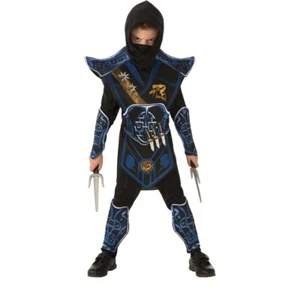 Boys Blue Battle Ninja Size 8 Halloween Costume New Package! Retail $ 19.97 - Picture 1 of 14