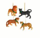 3.5" Kurt Adler Cheetah Lion Puma Tiger Safari Cat Ornament Christmas Decor