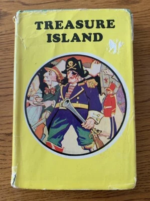 Treasure Island Robert Louis Stevenson Early 1900s Vintage Antique Hardcover Foto 1 de 4