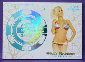 BenchWarmer 2022 National Holly Madison ULTRA RARE 1/1 ICE BLUE FOIL CHIP LEADER