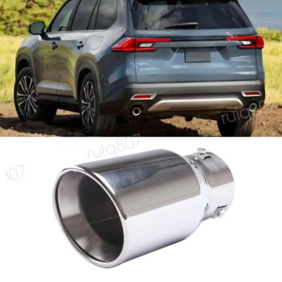 For Toyota Highlander Car Exhaust Pipe Tip Rear Tail Throat Muffler Stainless Foto 1 de 4