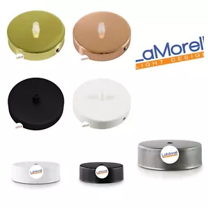 Rosone In Metallo Diam.100 e 120mm per sospensioni a soffitto uscita 1 cavo - Foto 1 di 7