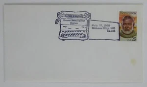 Ernest Hemingway Station 1989 FDC Umschlaghülle mit Briefmarke - Bild 1 von 2