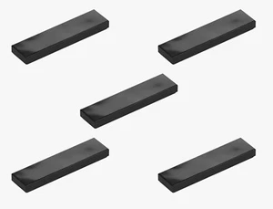 5 New LEGO Black 1x4 Tile 2431 flat tile smooth finish floor square trim - Picture 1 of 6