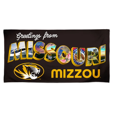 WinCraft Missouri Tigers 30'' x 60'' Lake Vibes Destination Beach Towel Cover