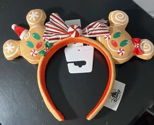 Disney Parks 2020 Minnie Mickey Lebkuchen Weihnachten Ohren Stirnband NEU USA - Bild 1 von 1