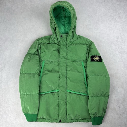 Stone Island Nylon Metallo Piumino TC Puffer Giacca Cappotto Verde Piccolo 3463