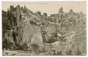 "The Holy City" Cody Road to Yellowstone Park Wyoming HTT Co. 3014 ca 1920 - Bild 1 von 2
