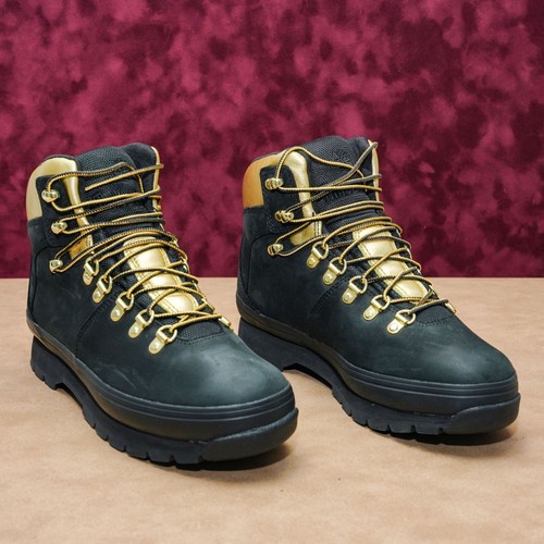 Stivali da combattimento Timberland donna Uero Hiker nabuk oro stompers stringati taglia 9