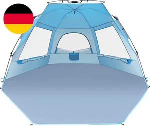 Glymnis Strandmuschel Quick up Strandzelt Automatisches Strand Zelt Uv-Schutz 50 - Bild 1 von 12