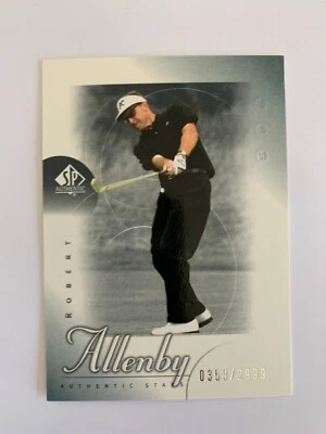 2001 SP Authentic #57 Robert Allenby AS RC 0353/2999 - Image 1 of 2