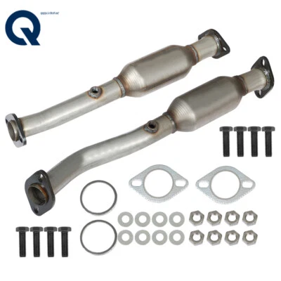 Pair Rear Catalytic Converter For Nissan Titan Armada 5.6L 2004 2006 2007-2015 - Image 1 of 4