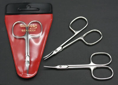 SOLINGEN GERMANY Nagelhautschere Hautschere Turmspitze Qualität Solingen gebogen poliert griffest