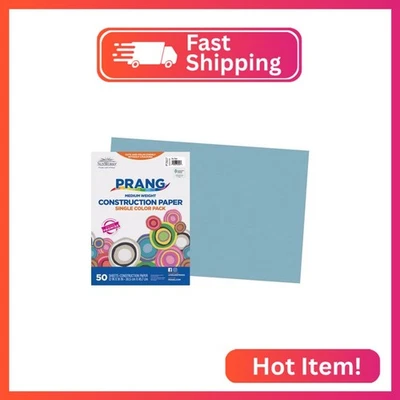 Строительная бумага Prang (ранее SunWorks), небесно-голубая, 12 x 18 дюймов, 50 листов - Изображение 1 из 2