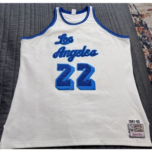 Authentic Mitchell & Ness Elgin Baylor NBA Los Angeles Lakers 1961-62 Jersey- 54 - Picture 1 of 9