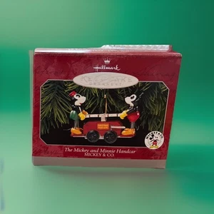 Hallmark Keepsake Ornament The Mickey and Minnie Handcar Walt Disney 1998 - Picture 1 of 8