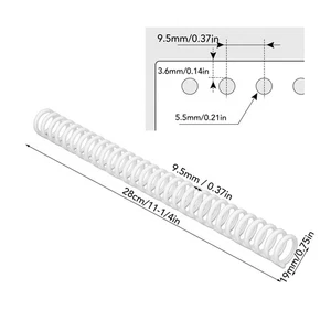 Comb Binding Spines Easy To Adding 30 Ring Plastic Binder Combs Replacement For - Picture 1 of 12