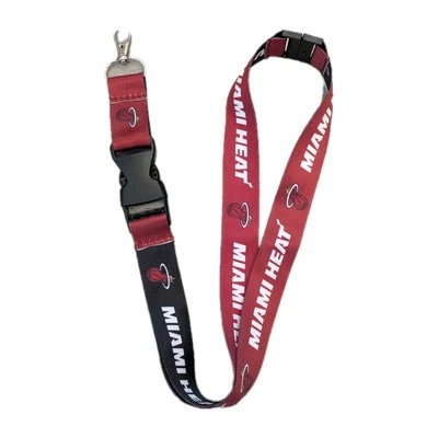 Miami Heat NBA Officially Licensed Breakaway Keychain Lanyard New  - Image 1 of 4