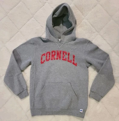 Sudadera con Capucha Vintage Russell Athletic CORNELL University Gris y Rojo JUVENTUD L Foto 1 de 4