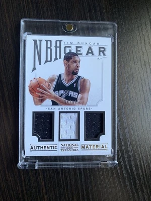 2012-13 National Treasures Tim Duncan NBA Game Gear Patches  /99 - Image 1 of 3