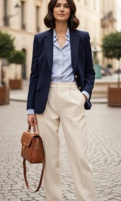 J Crew Schoolboy Blazer Wool Blend Single Breasted Gold Buttons Navy Womens 6 - Image 1 of 4