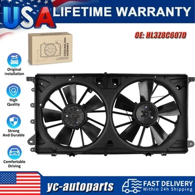 Dual Cooling Fan Assembly For 2016-2022 Ford F-150 2018-21 Expedition Navigator Foto 1 de 4