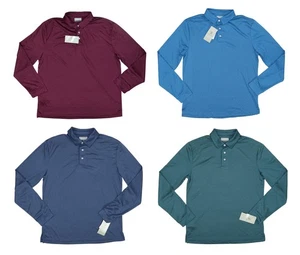 PGA Tour feuchtigkeitsableitendes langärmliges Herren Golf Polo Shirt neu mit Etikett Größe/Farbe auswählen - Bild 1 von 9