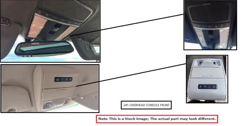 GRAY OVERHEAD CONSOLE 92800A5000TX 2013-2017 HYUNDAI ELANTRA — 第 1/4 张图片