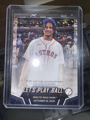 NO AUTO ERROR 2024 Topps Series 2 C.J. STROUD  Let's Play Ball Autograph ROOKIE - Image 1 of 3