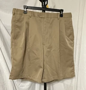 Jos A Bank David Leadbetter Collection Dark Khaki Golf Shorts Men Size 36 - Picture 1 of 7