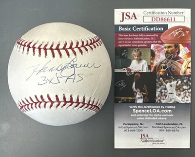 Hank Bauer 3x All-Star NY Yankees SIGNED Official MLB Selig Baseball w/ JSA COA - Image 1 of 4