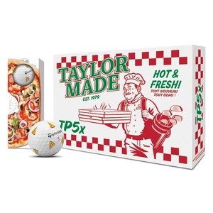 TaylorMade TP5x Pix Hot Shot Pizza Party Limited Edition Golfbälle (1 Dutzend) - Bild 1 von 3