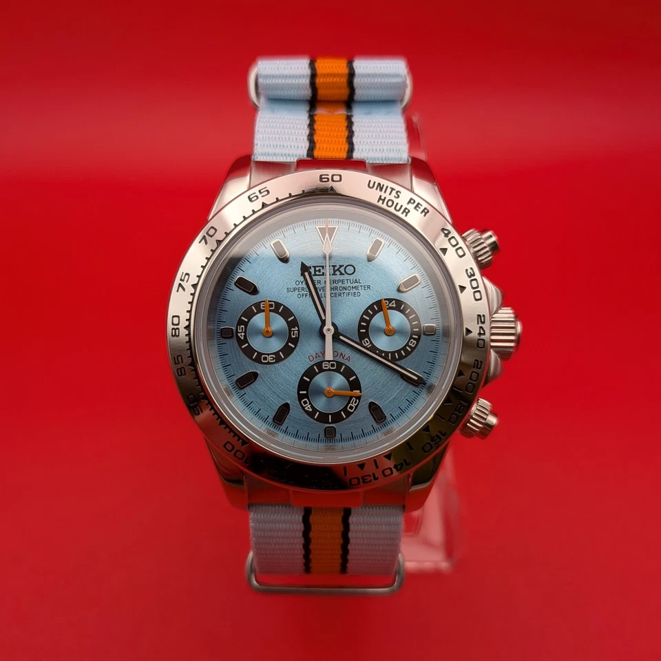 Blue Dial & Silver Tachymeter Bezel | GR Colorway | Seiko VK63 Movement - Image 1 of 4